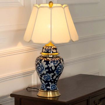 Aveline Decorative Table Lamp Light On White Background