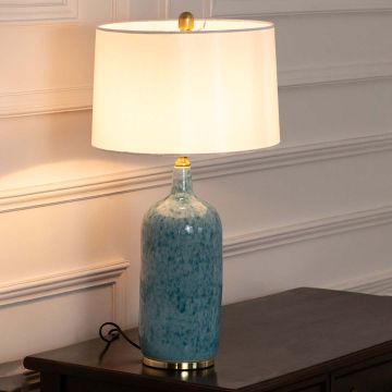 Serenity Decorative Table Lamp Light On White Background