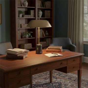 sayra table lamp brass shade main lifestyle