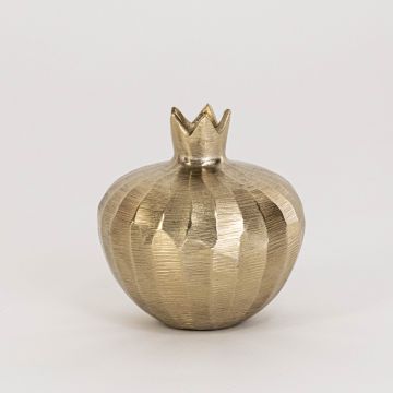 Brass Pomegranate Decorative Object Medium White Background 1