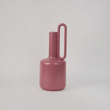 Ata Vase - Pink White Background