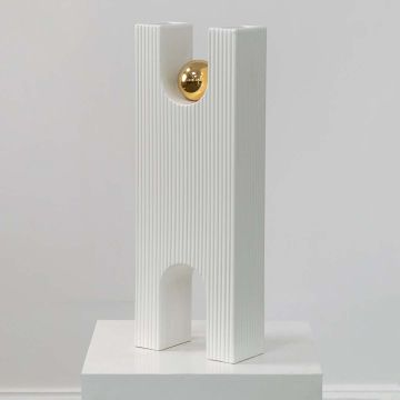 Darya Deco Vase White White Background 1
