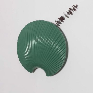 Cebu Hanging Wall Vase Green White Background 1