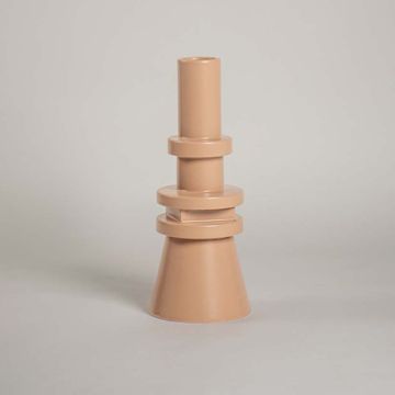 Rey Deco Vase Orange White Background