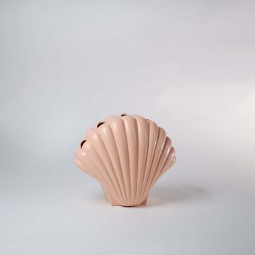 Opie Deco Vase Peach White Background