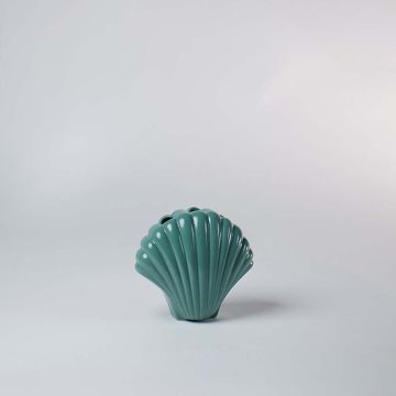 Opie Deco Vase Green White Background
