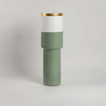 Amaya Vase - Light Green White Background