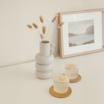 deniz deco vase grey main lifestyle