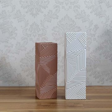 Idima Vase Brown Grouped