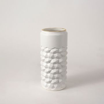 Cascade Vase White Large White Background