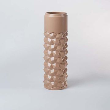 Cascade Vase - Brown White Background