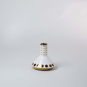 Jillian Ceramic Flower Vase White Background
