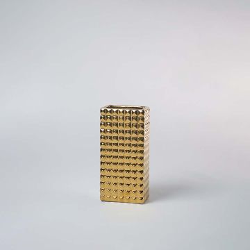 Piura Vase Gold Medium White Background