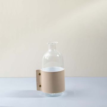 Poppy Glass Vase Medium White Background