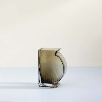 Flanco Glass Vase Small White Background