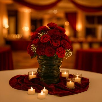 camozzo tall modern emerald green glass vase main lifestyle