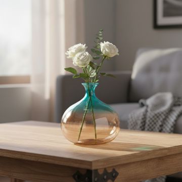 double shade globe glass vase main lifestyle