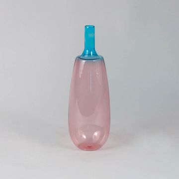 Double Shade Cylinder Glass Vase White Background