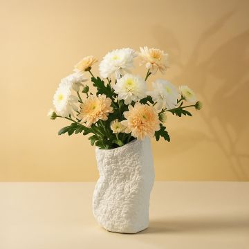 tombstone white ceramic vase main main lifestyle