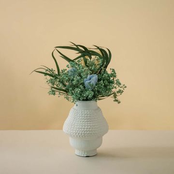 Atijo White Ceramic Vase Lifestyle