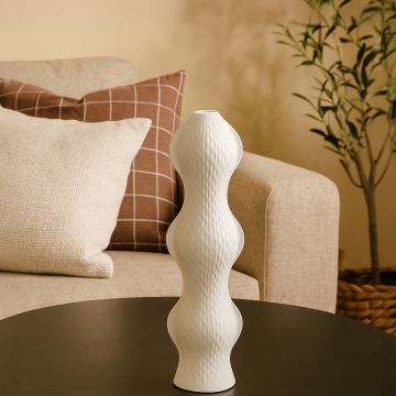 renee ceramic vase white main main lifestyle