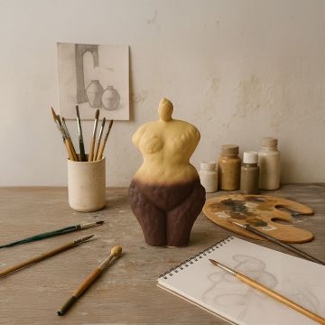 Partial Muse Ceramic Sculpture Main Lifestyle