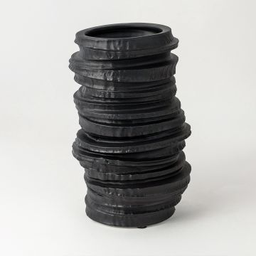 Ceramic Table Vase Black White Background