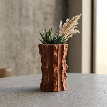 ceramic table vase brown main lifestyle