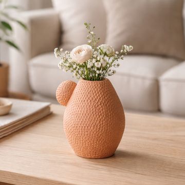 sabbie strawberry ceramic vase main lifestyle