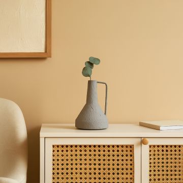 funnel vase dark grey main lifestyle