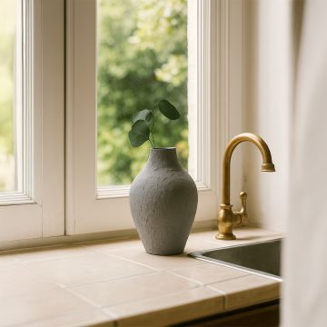 mirage vase dark grey main lifestyle