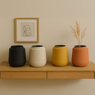 Cove Vase Peach Main Lifestyle