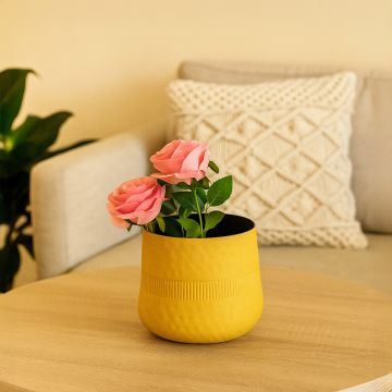 harrappan vase yellow main main lifestyle