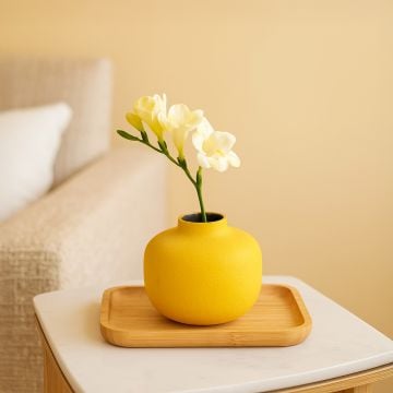gharvi vase yellow main main lifestyle