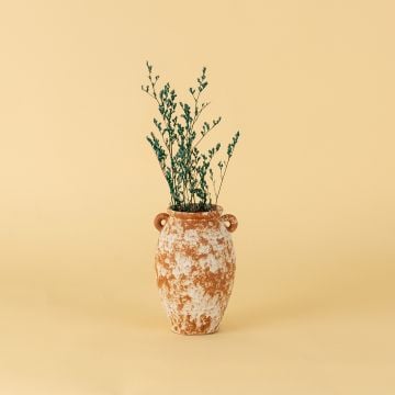 Turkish Terracotta Vase Urn Shape Lifestyle 