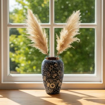 chinese blue retro vase medium main lifestyle