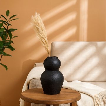 rustra terracotta vase small main lifestyle