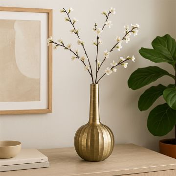 Hari Brass Vase Medium Main Lifestyle