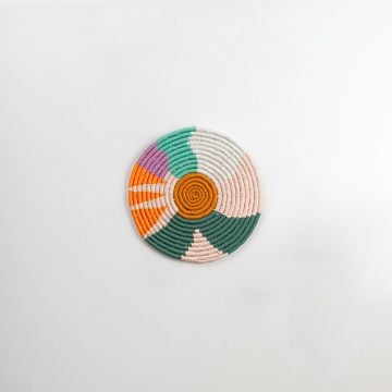 Chromatic Weave Wall Basket Small White Background