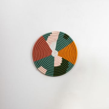Aura Woven Wall Basket - Medium White Background