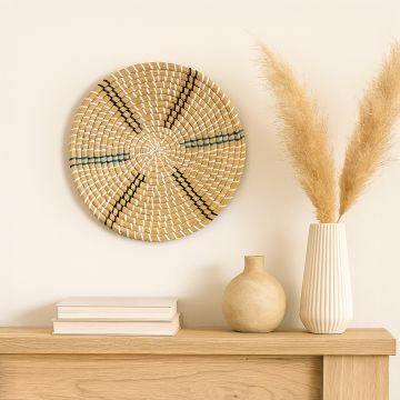streak handwoven wall basket main main lifestyle