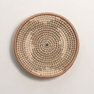Monarch Handwoven Wall Basket White Background