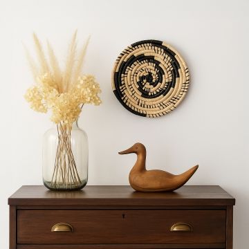 wave black beige wall hanging basket main main lifestyle