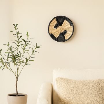 boho style handwoven wall basket main main lifestyle