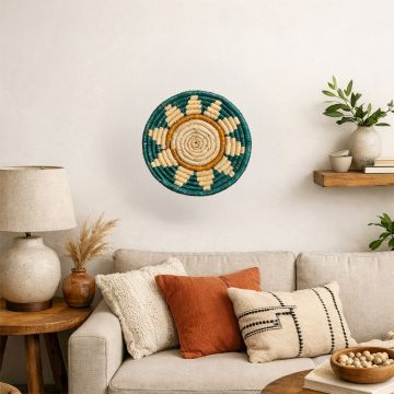 floral kohl handwoven sabai grass wall baskets main lifestyle