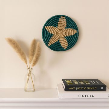 florish green decorative hanging wall basket main main lifestyle