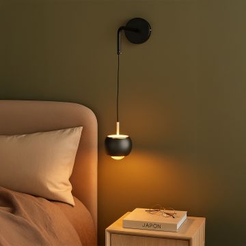 royal round metal wall light grey main lifestyle