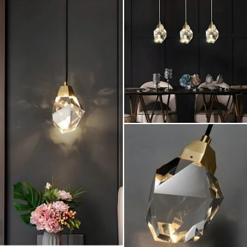 Modern Diamond Crystal Glass Wall Light Lifestyle