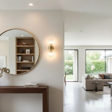 modern crystal glass metal wall sconce main lifestyle