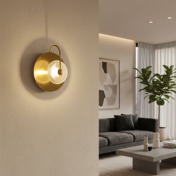 golden apple glass wall light main lifestyle